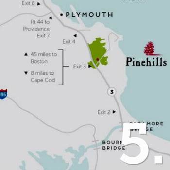 The Pinehills is oh, so conveniently close to Boston and Cape Cod...Day trip!
